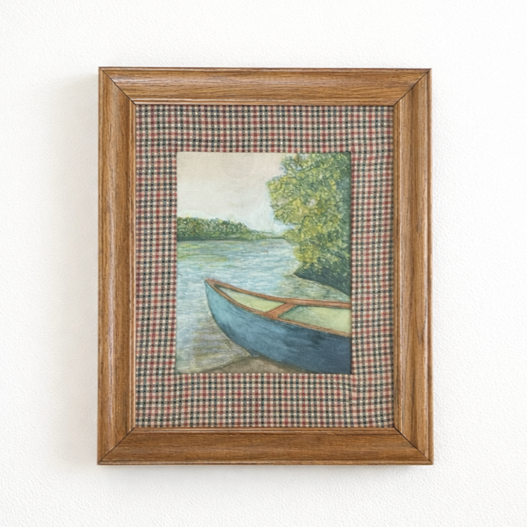 Shoreline Canoe, 2021 | Sold
8x10 Painting
11x14 Frame