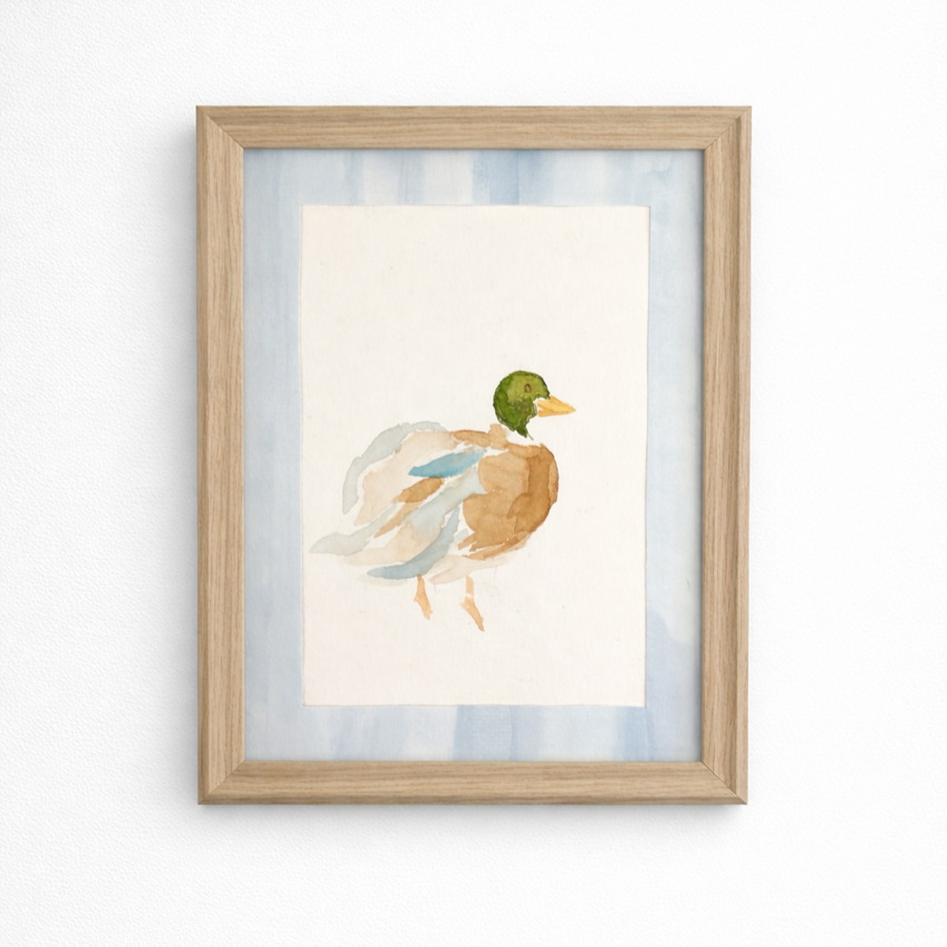 Duck, Duck, Gray Duck, 2026 | Available $45
4x6 Painting
5x7 Frame