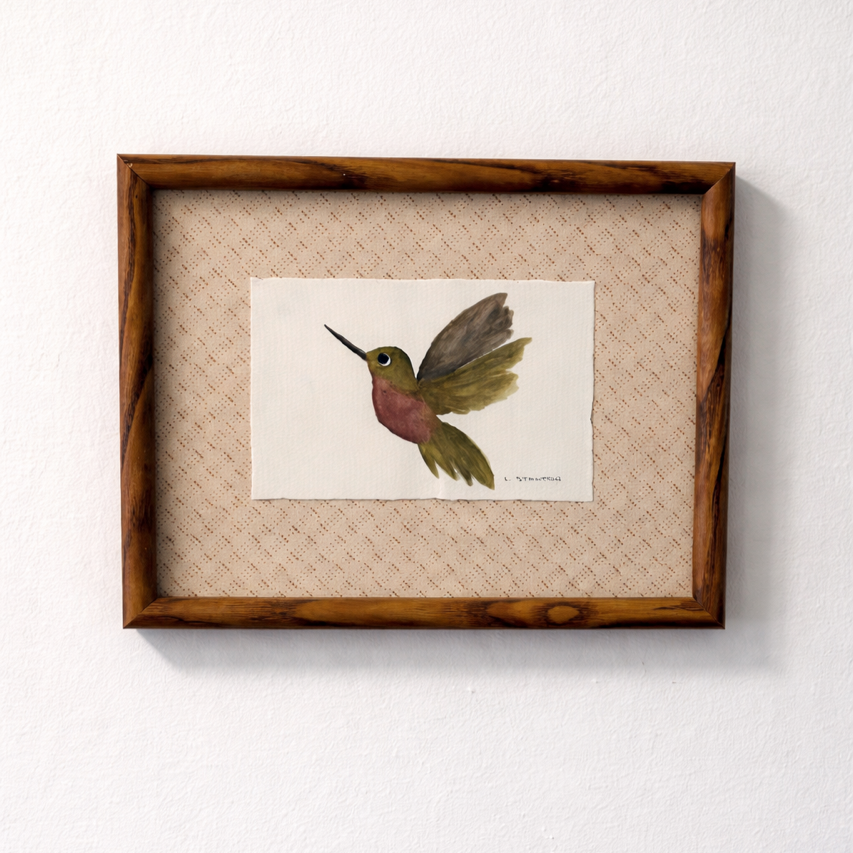 Garden Visitor, 2026 | Available $65
4x6 Painting
8x10 Frame