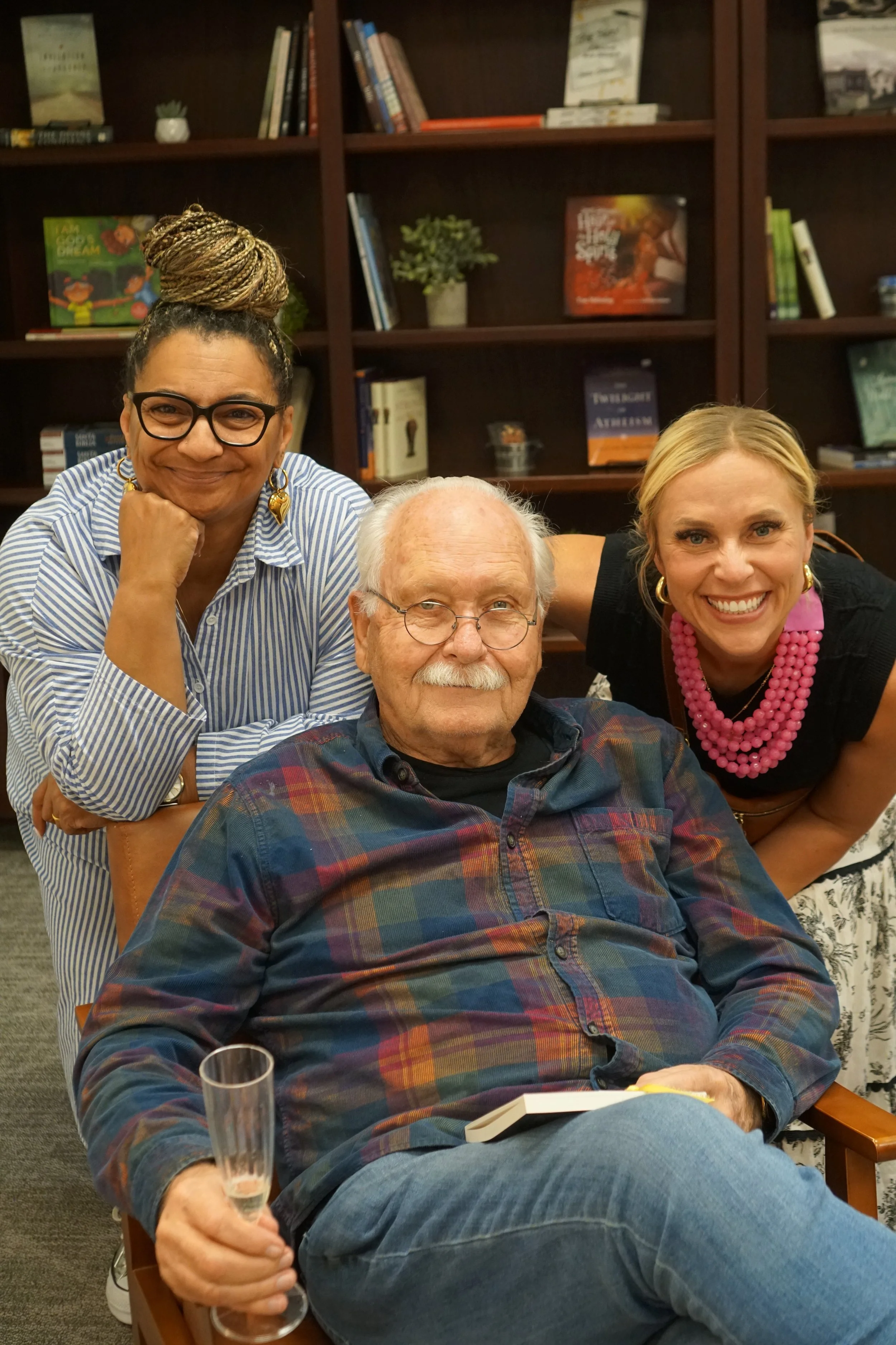 Kelly Edmiston, Bert Waggoner and  Jonita Fair-Payton at the Sugar Land Vineyard.