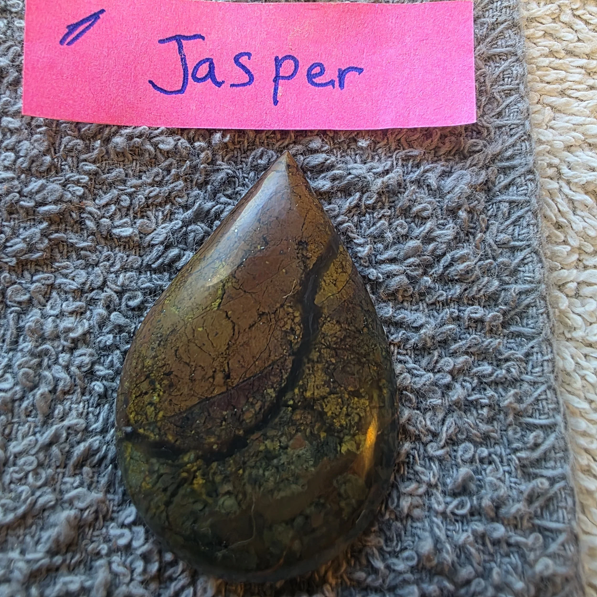 Teardrop Jasper Cabochon