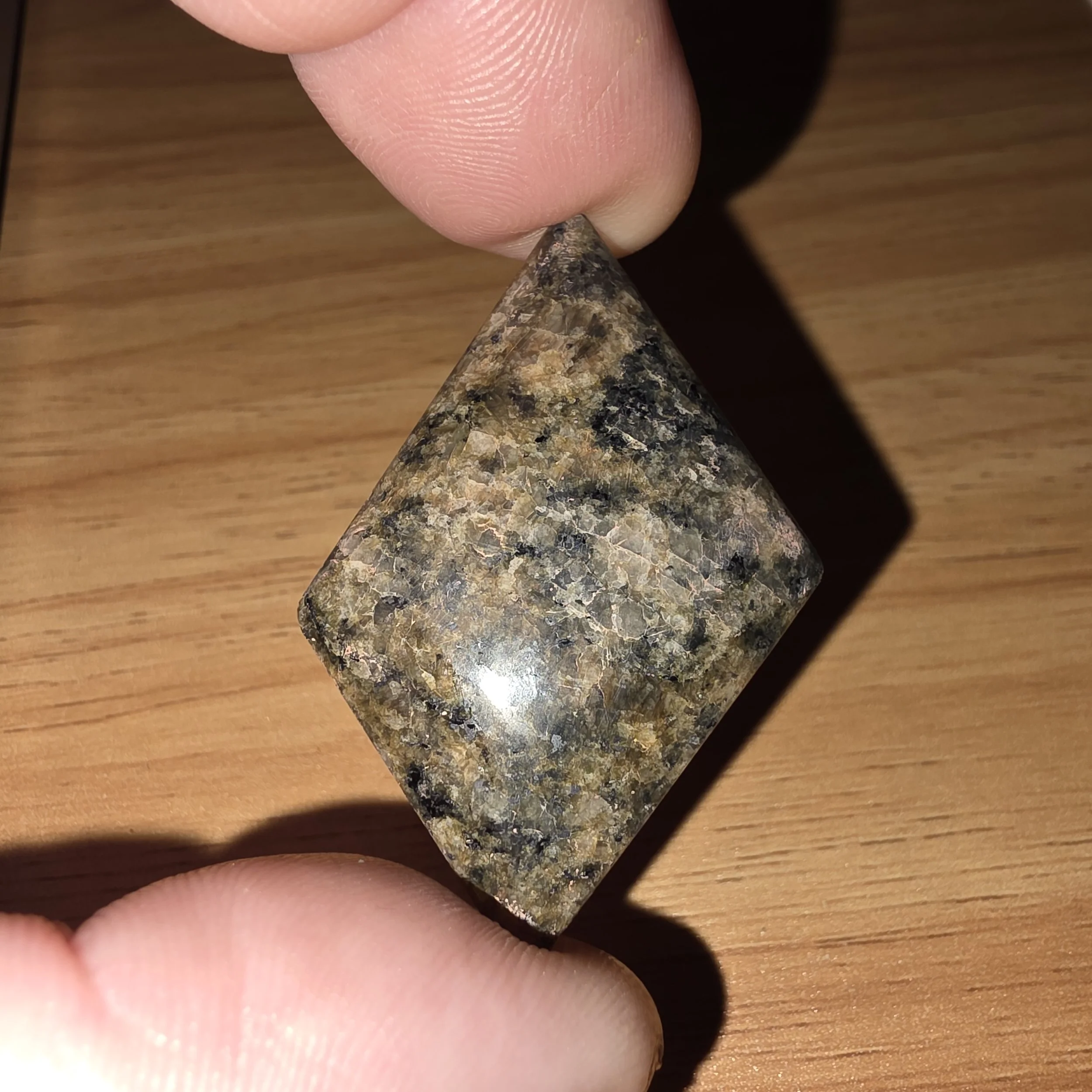 3D Diamond Shaped Granite Cabochon