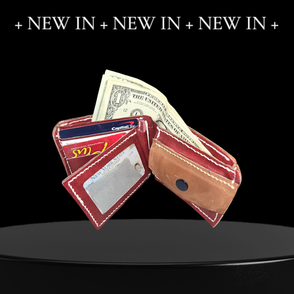 Split Chrome tanned Patent Bi-fold Leather Wallet