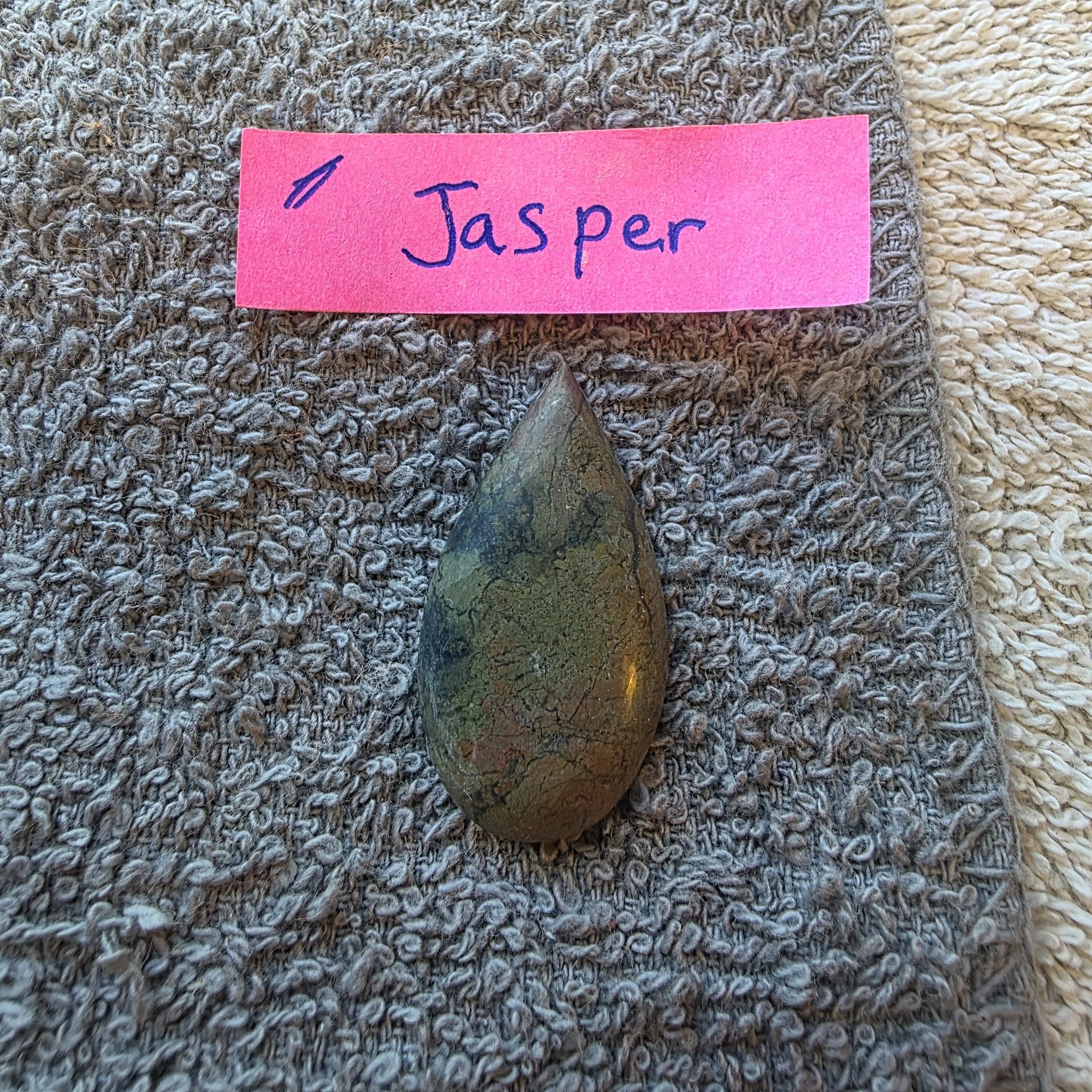 Small Teardrop Jasper Cabochon