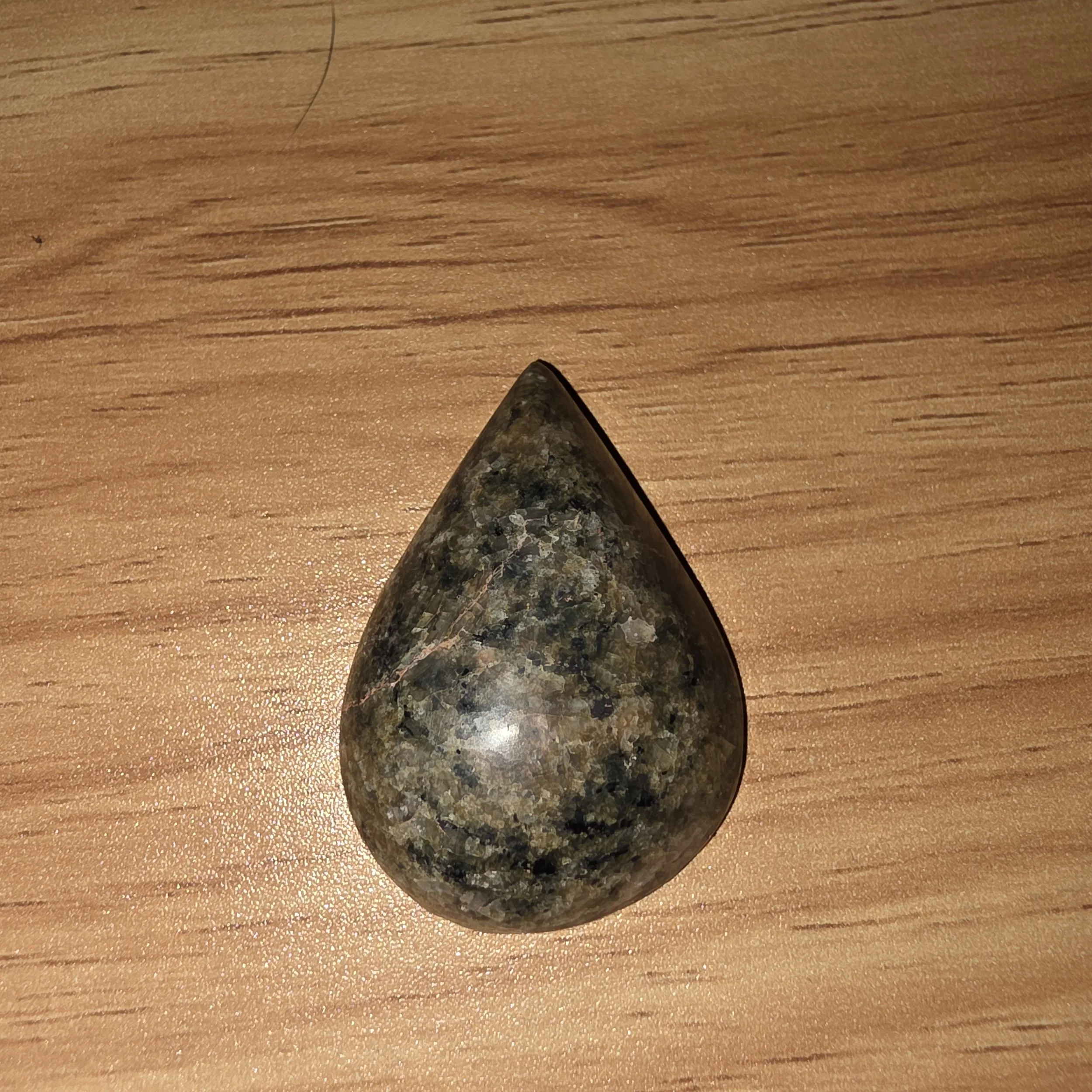 Teardrop Shaped Granite Cabochon
