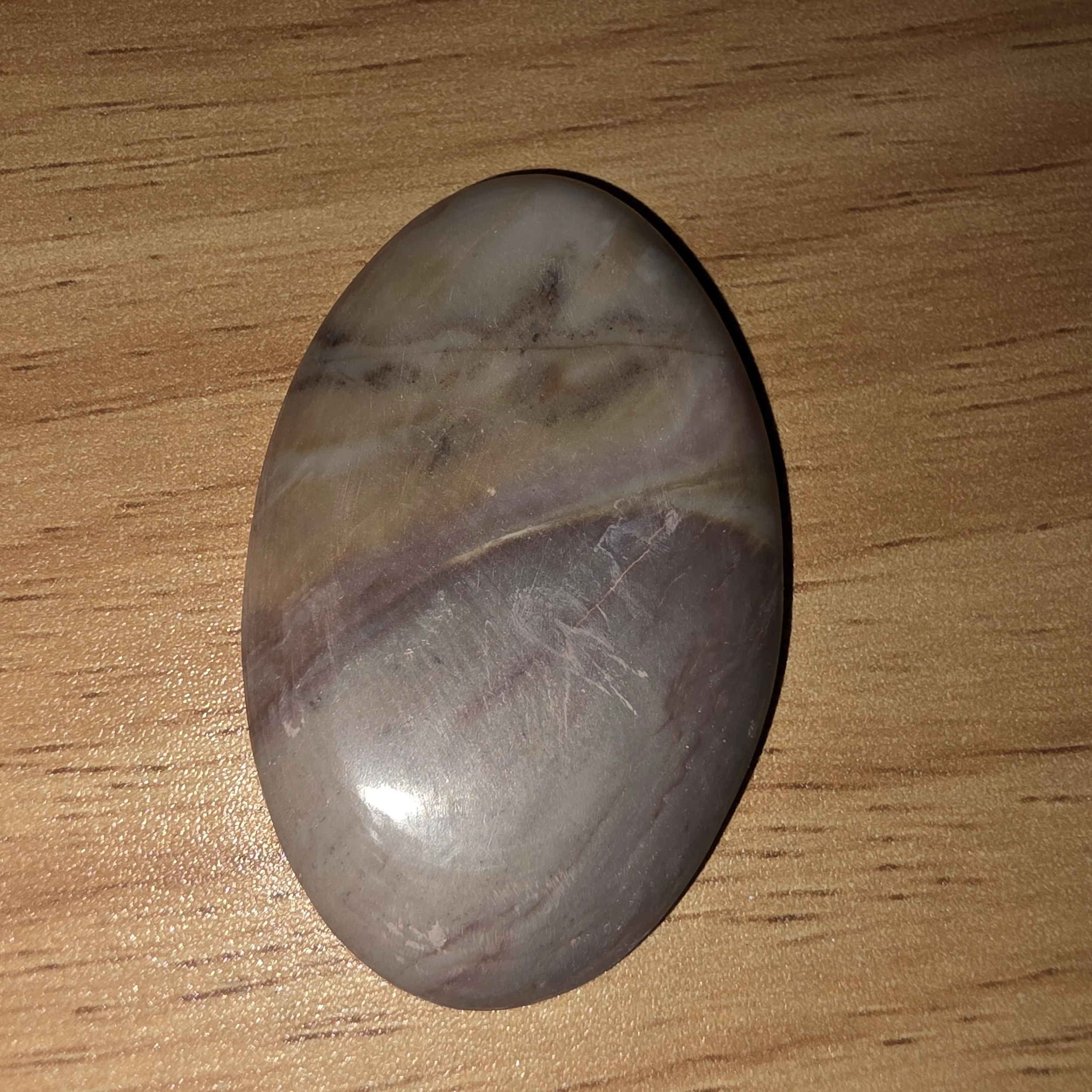 Oval Shaped Chalcedony Agate Stone