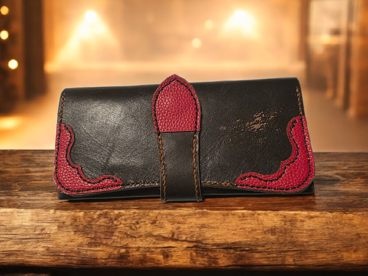 Dark+brown+w_red+clutch+wallet+.webp