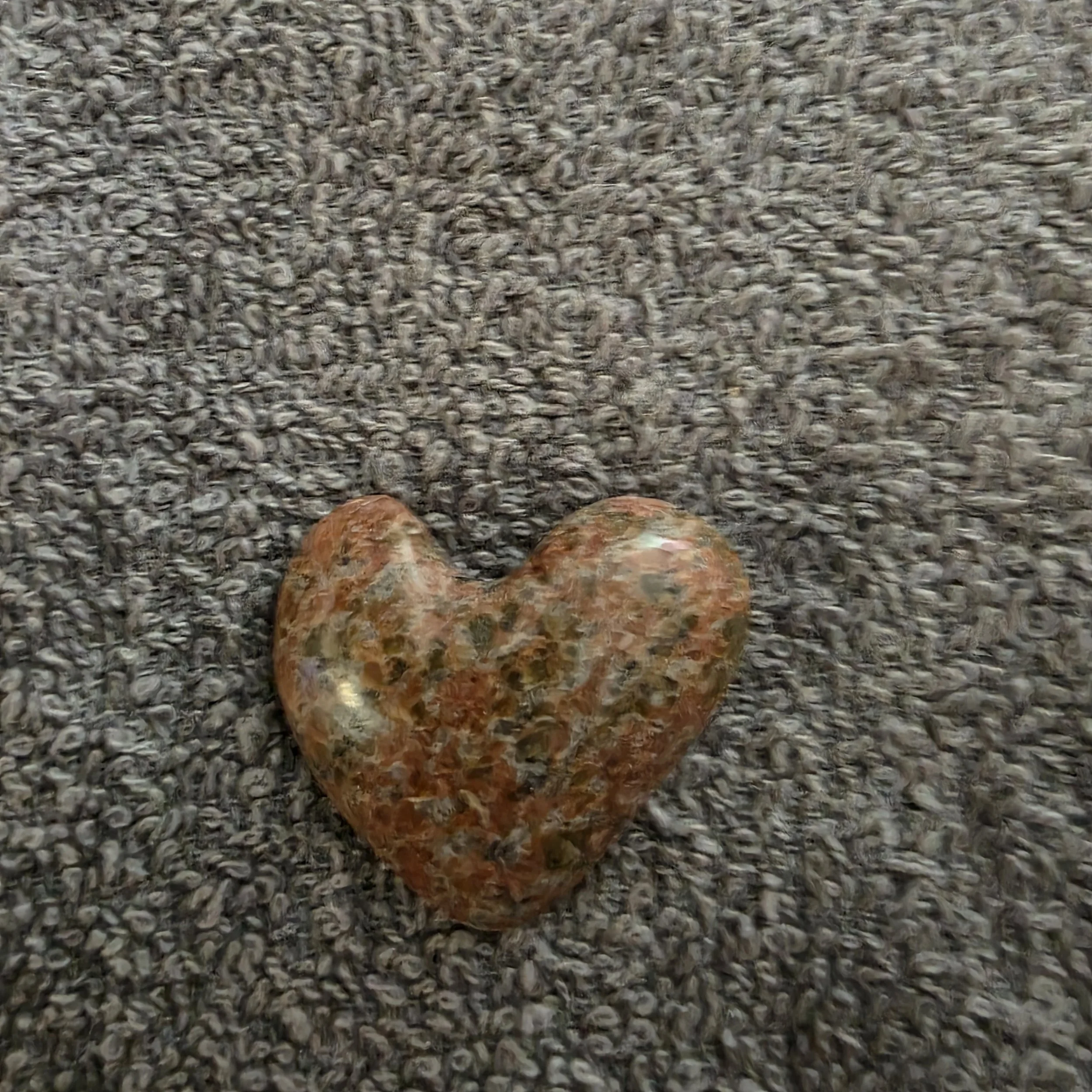 Cricked Heart Granite Cabochon