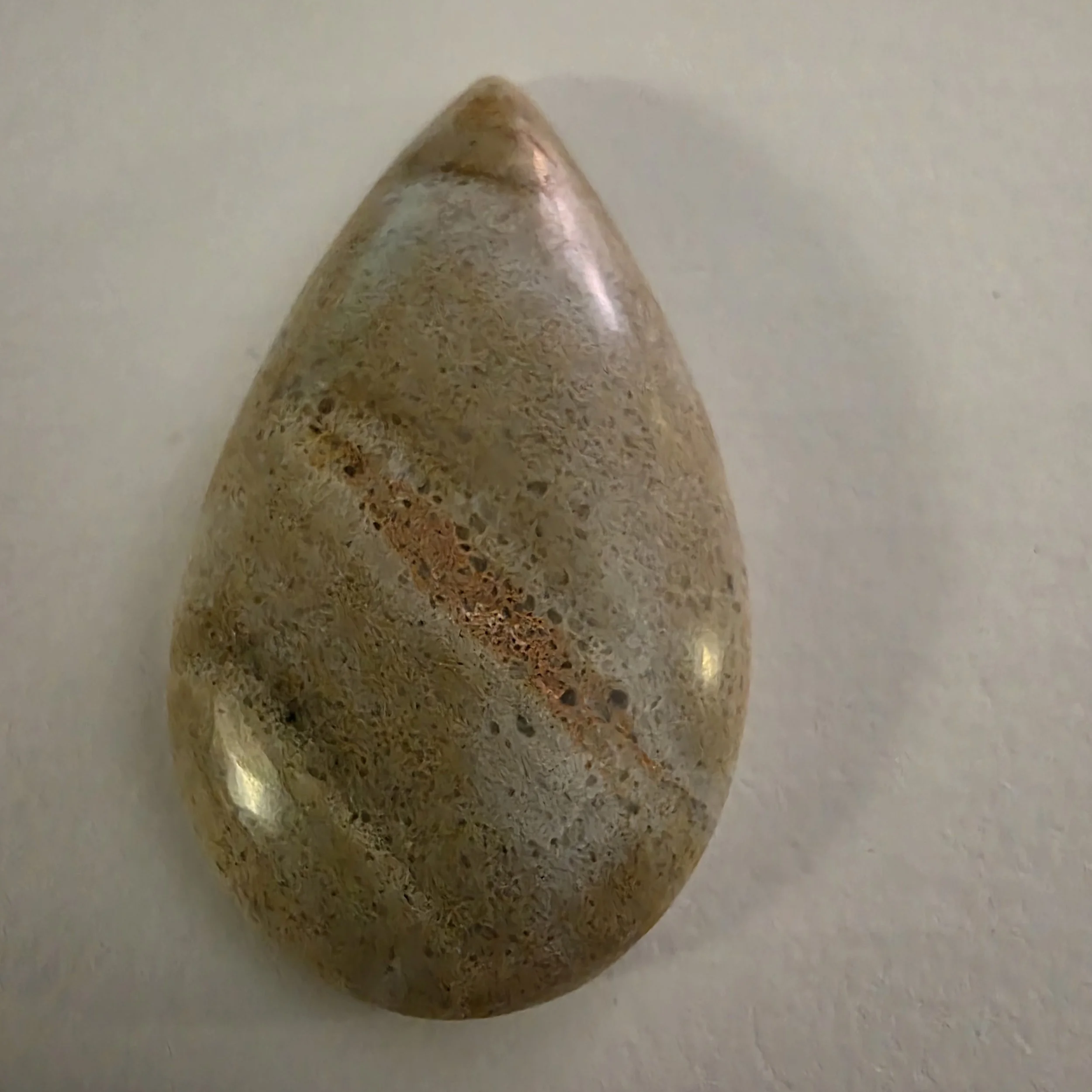 Teardrop New York Banded Sandstone Cabochon
