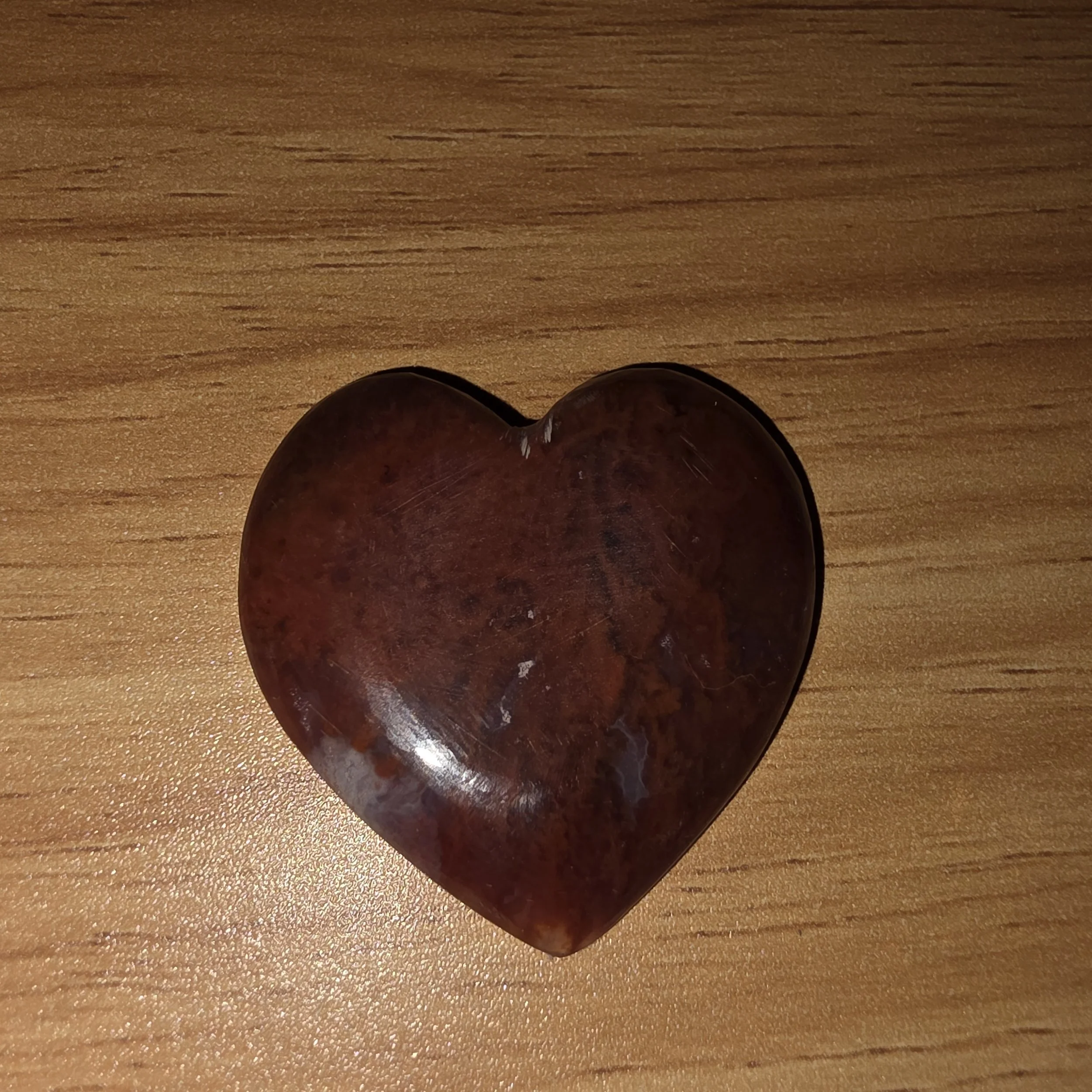 Enchanted Heart-Shaped Moss Agate