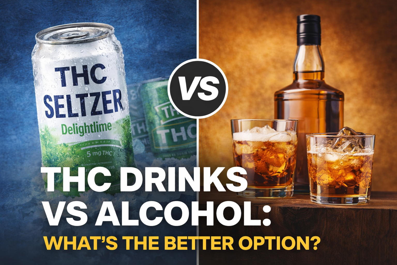 THC Drinks vs Alcohol: What’s the Better Option?