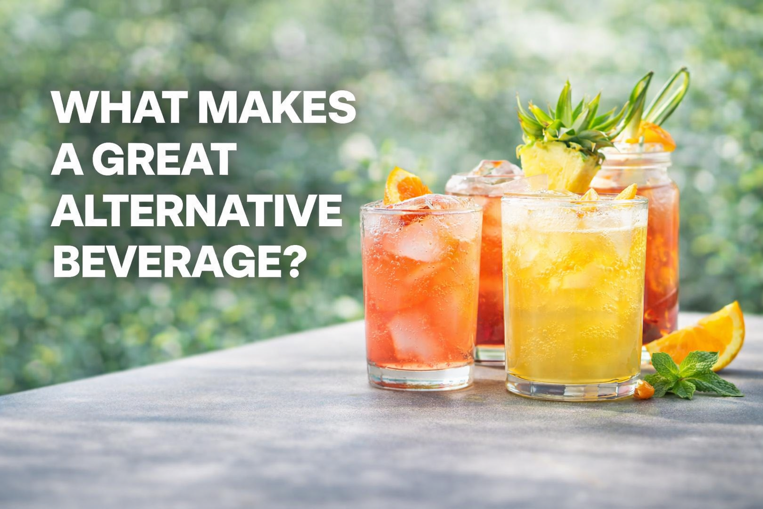 What Makes a Great Alternative Beverage?
