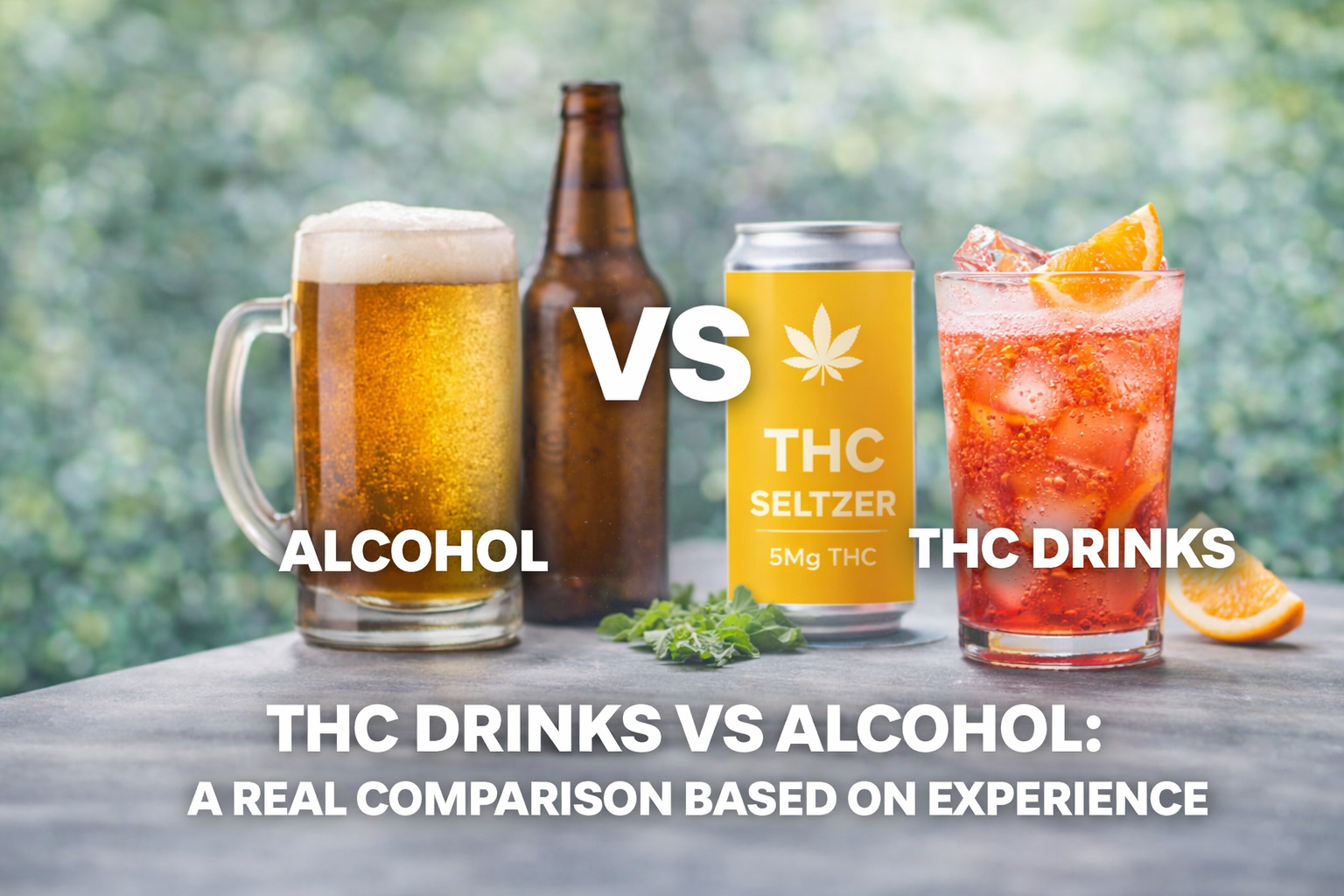 THC Drinks vs Alcohol: A Real Comparison Based on Experience