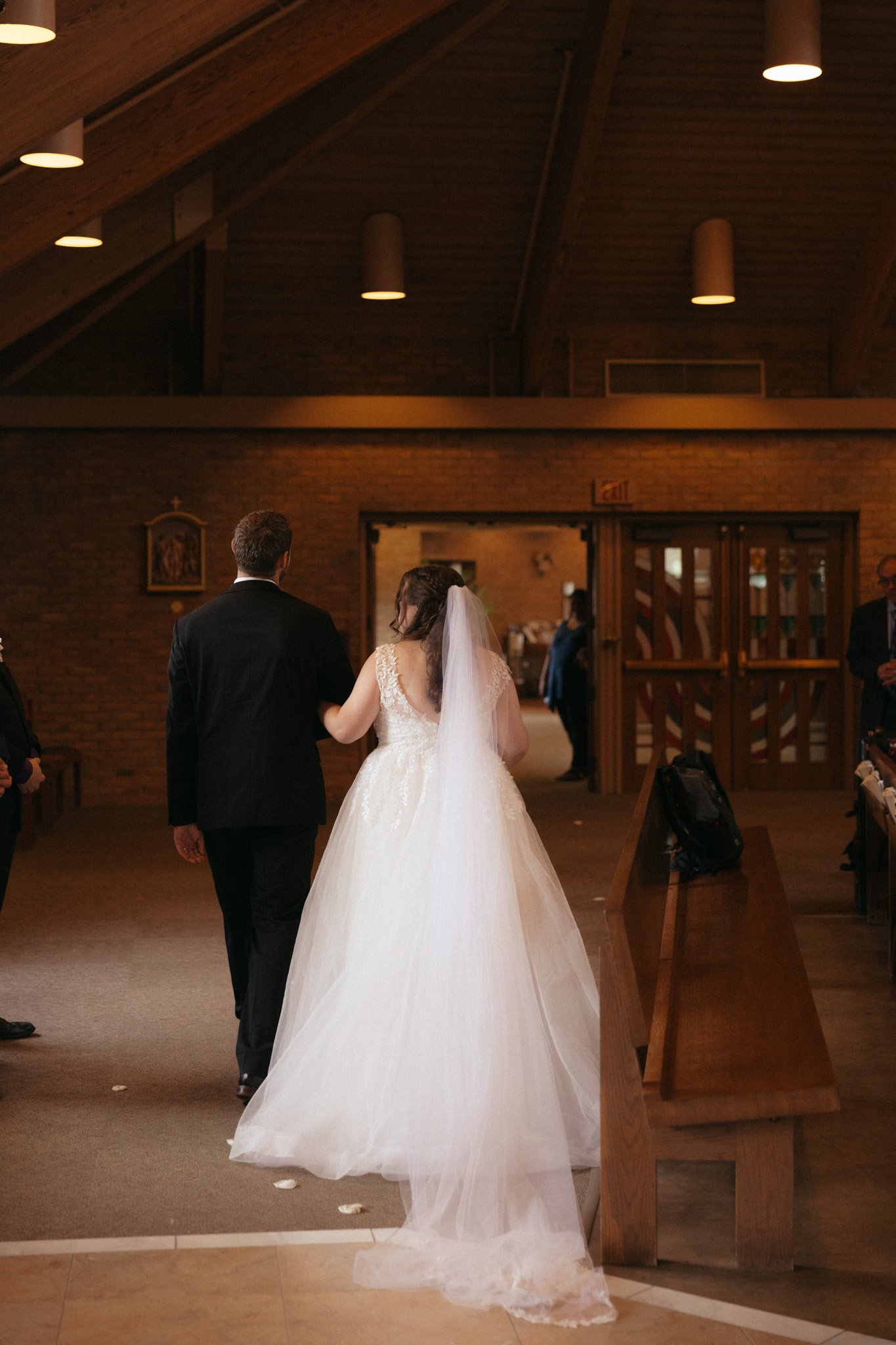 Catholic wedding Mass at Holy Cross Parish in Batavia, IL