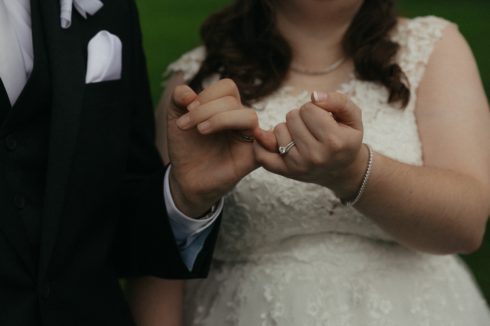 Rainy wedding day portrait by Chicago Catholic wedding photographer