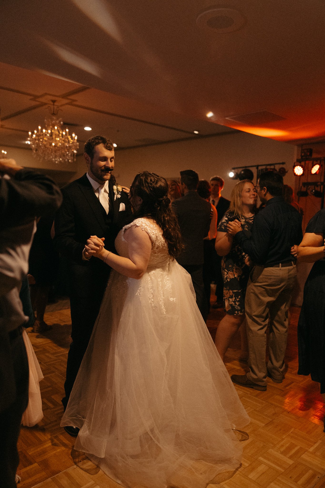 Wedding reception first dance at Aurora Country Club, Aurora IL