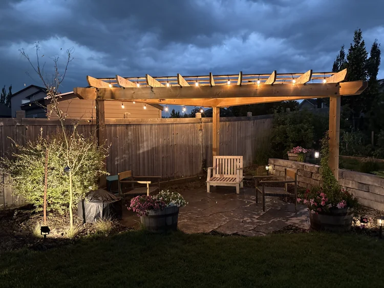 Exterior landscape lighting Edmonton