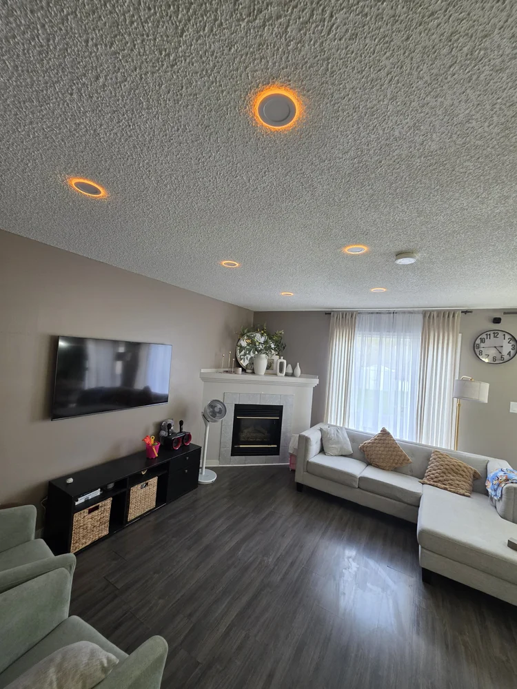 Living room ceiling pot lights Edmonton