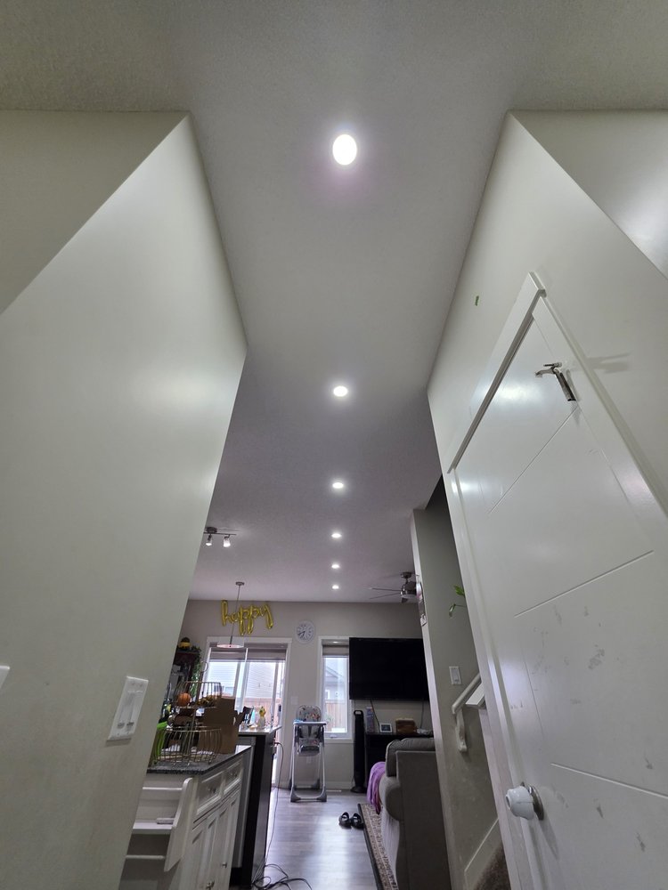 Hallway LED pot lights Edmonton