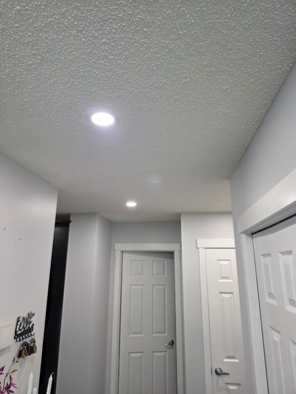 Hallway LED pot lights Edmonton