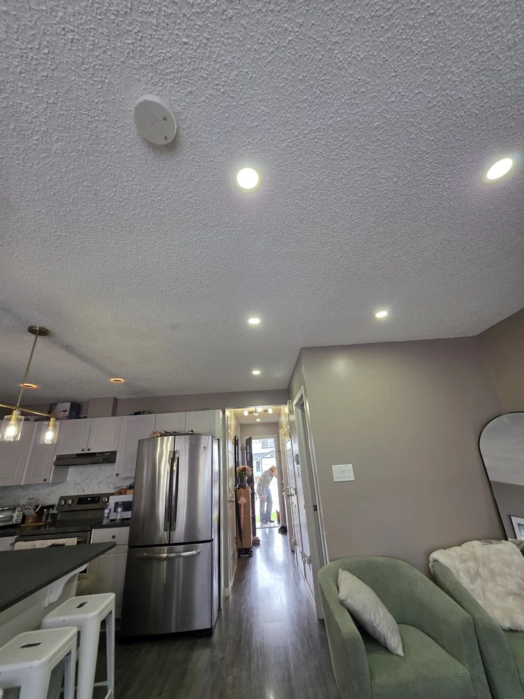 Pot lights from kitchen to hallway Edmonton