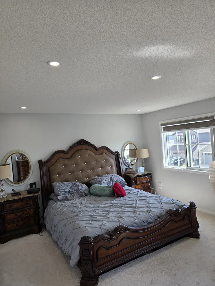 Bedroom pot light installation Edmonton