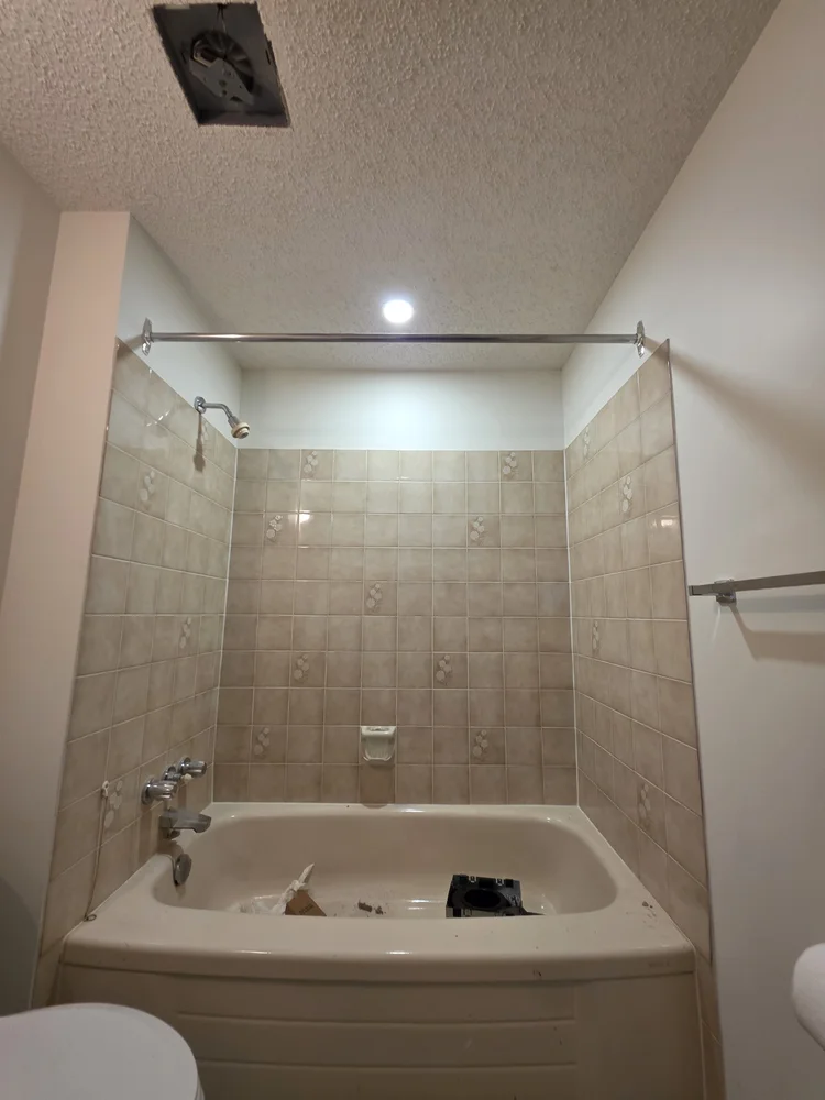 Tub and shower pot light Edmonton
