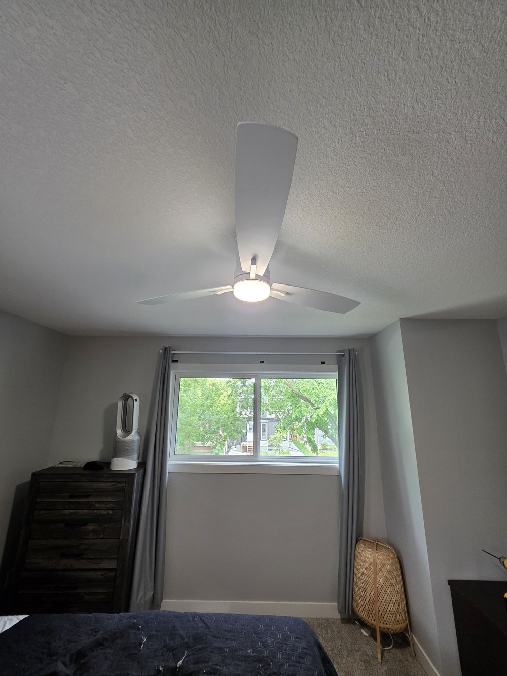 Ceiling fan installation in Edmonton