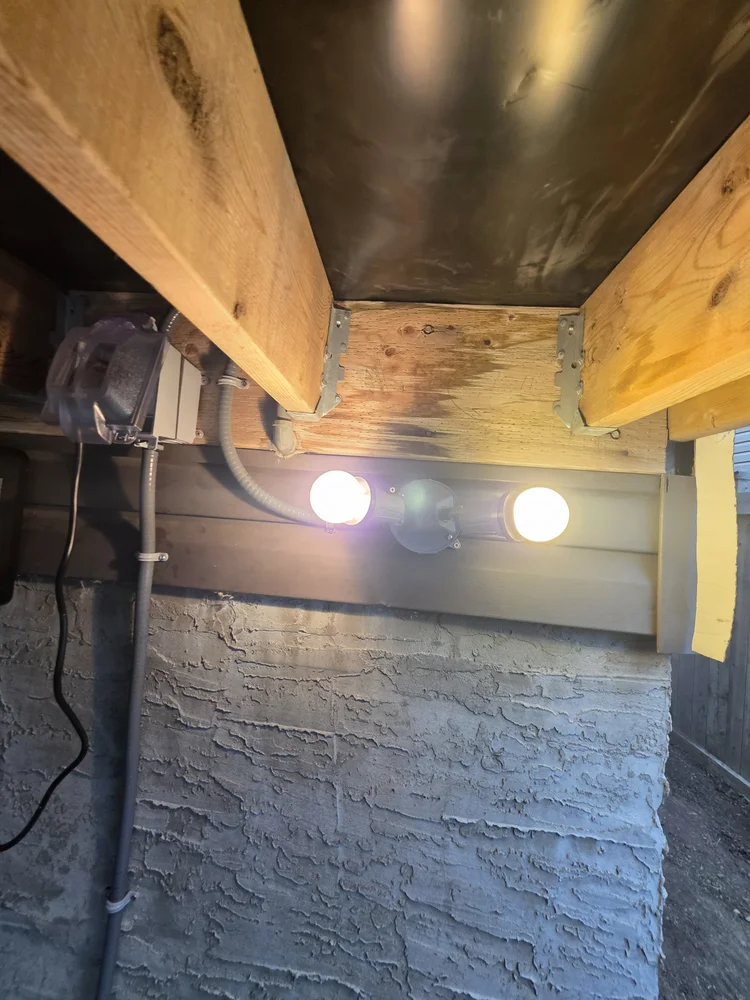 Under-deck lighting installation Edmonton