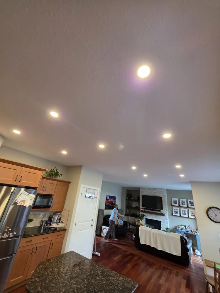 Sherwood Park Main Floor after pot light installation Edmonton