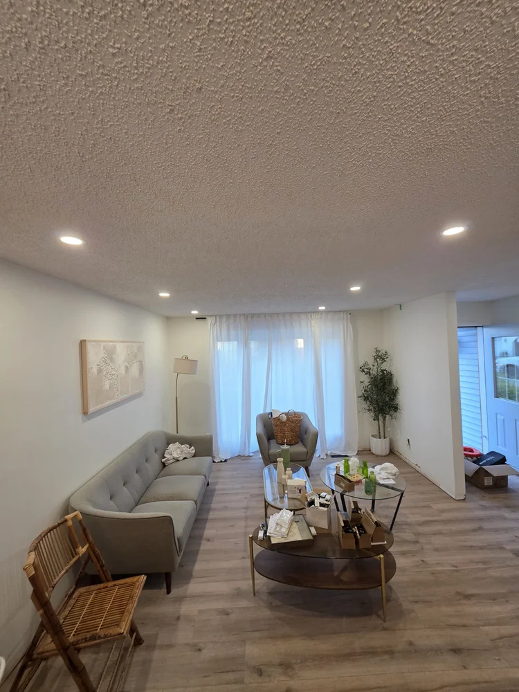 Living room light installation West Edmonton