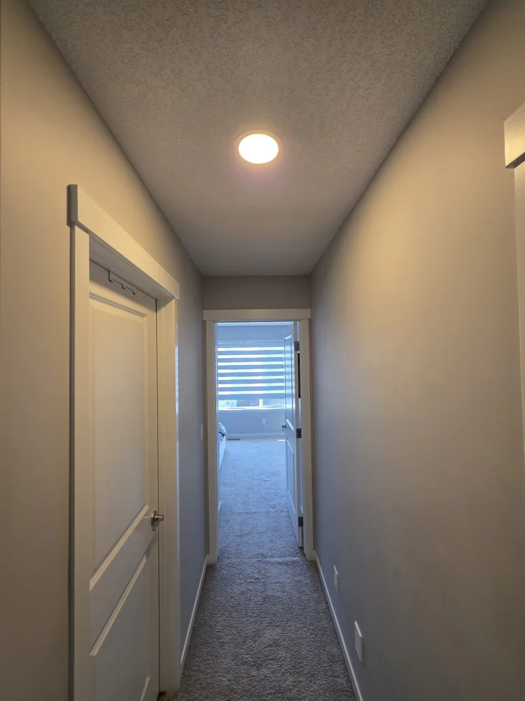 Hallway pot light installation Edmonton