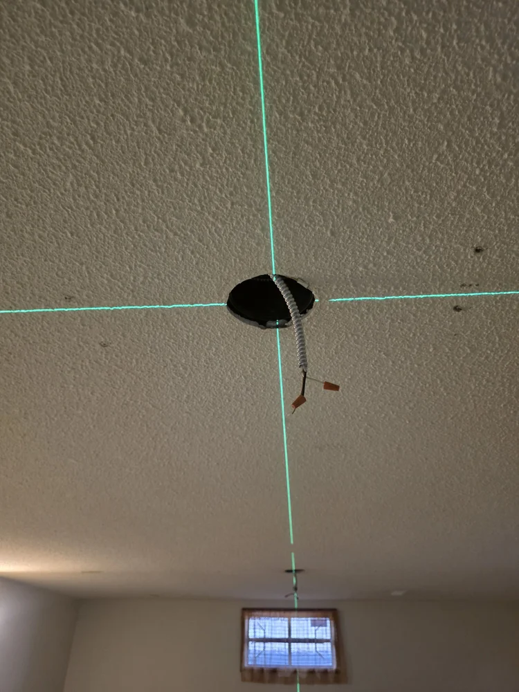 Laser alignment of pot light Edmonton