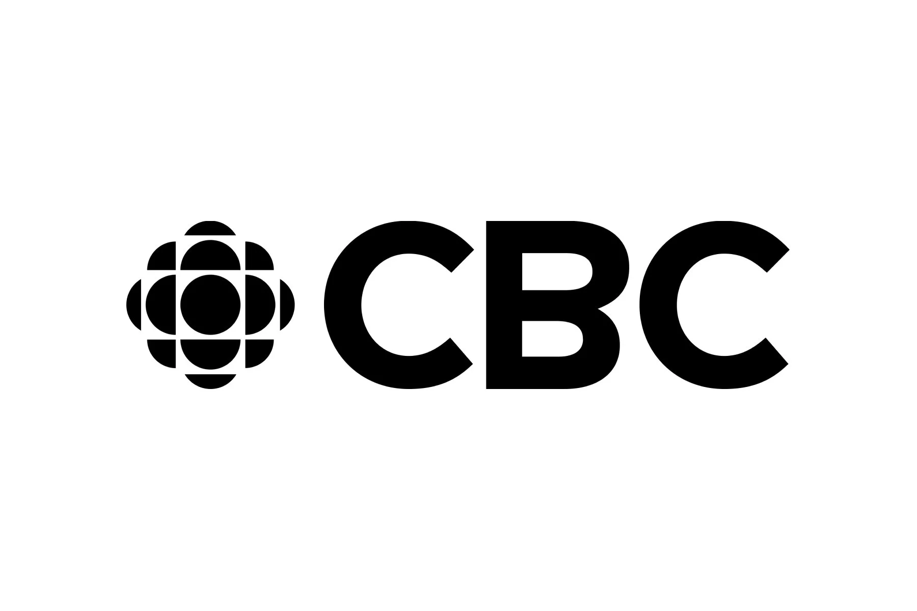 CBC logo in black and white with the CBC emblem on the left and bold letters CBC