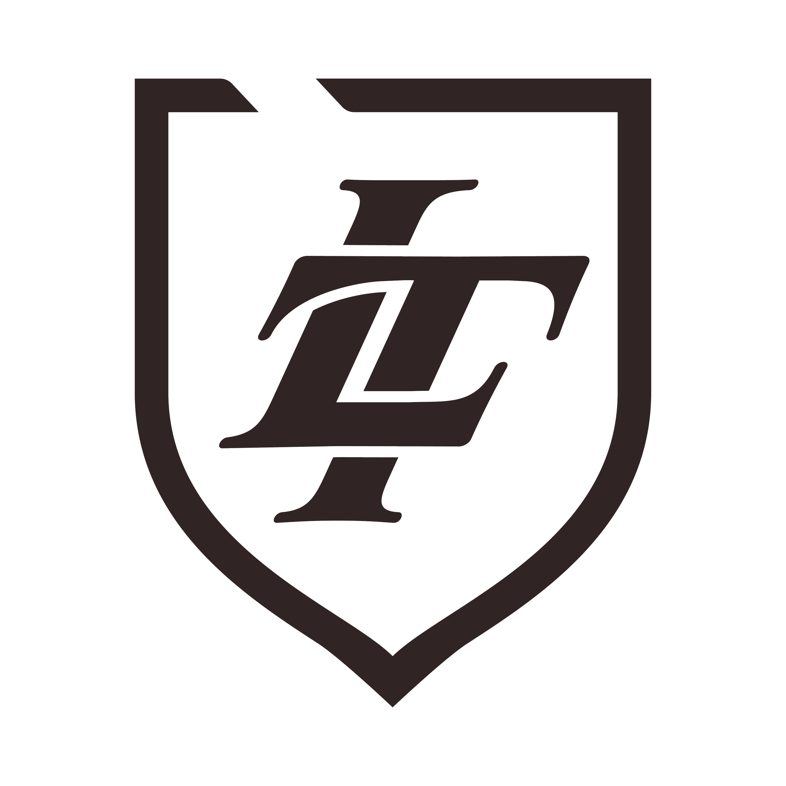 Black and white logo with a shield outline and the letters 'TL' in the center.
