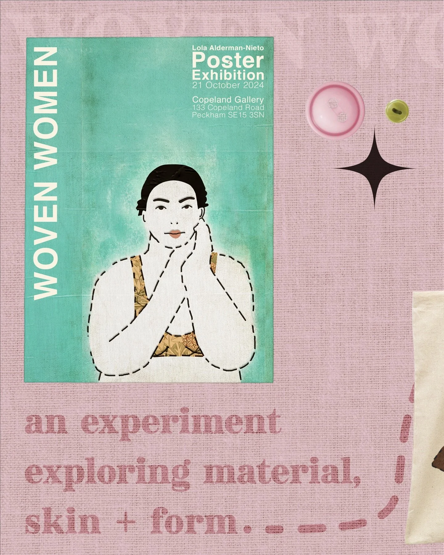 ✧.⋆ woven women
Posting this one just in time for International Women&rsquo;s Day, celebrating different women &amp; bodies through illustration and material inspired design.
An illustration experiment exploring material, skin + form through textures