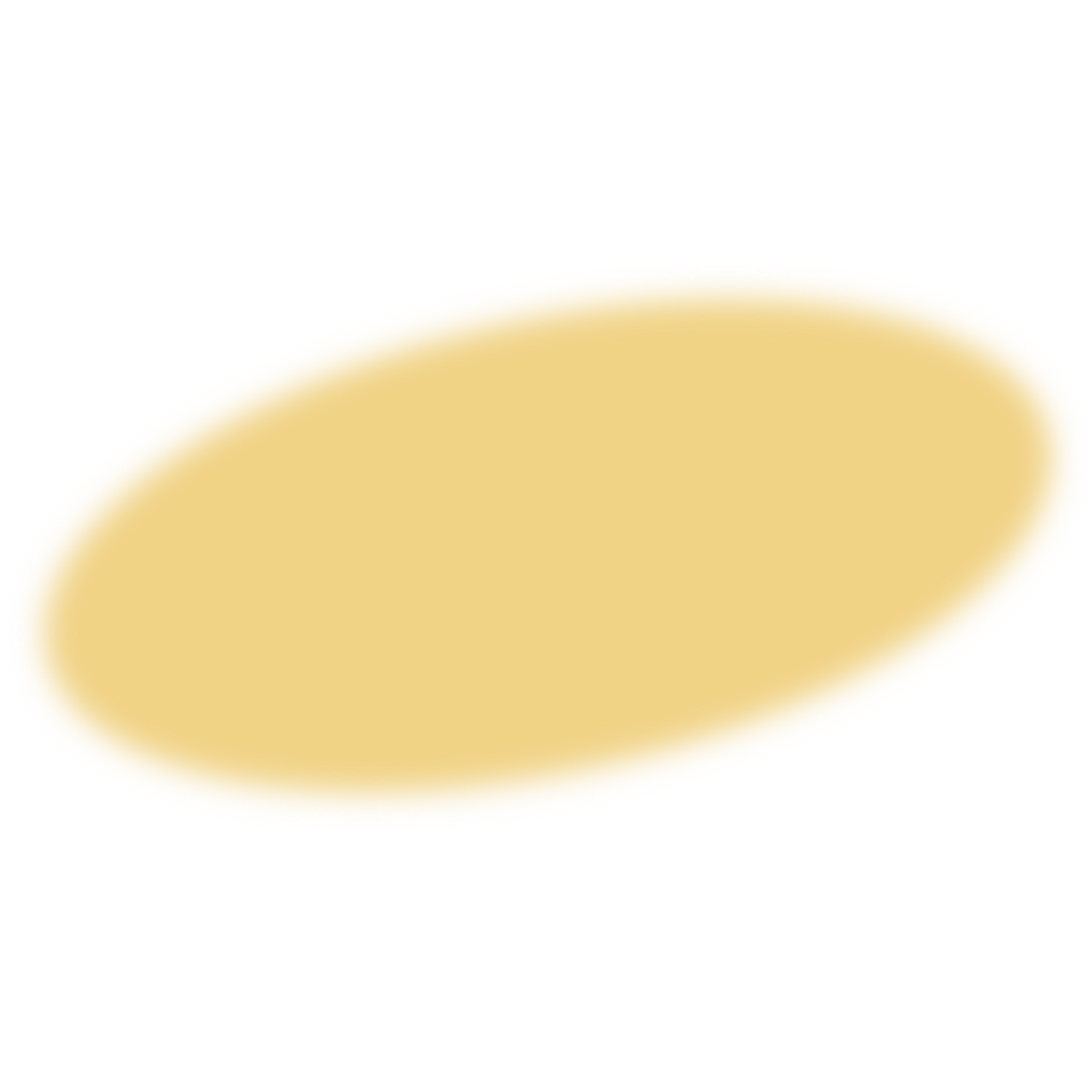A large, beige, oval-shaped object with a beveled edge.
