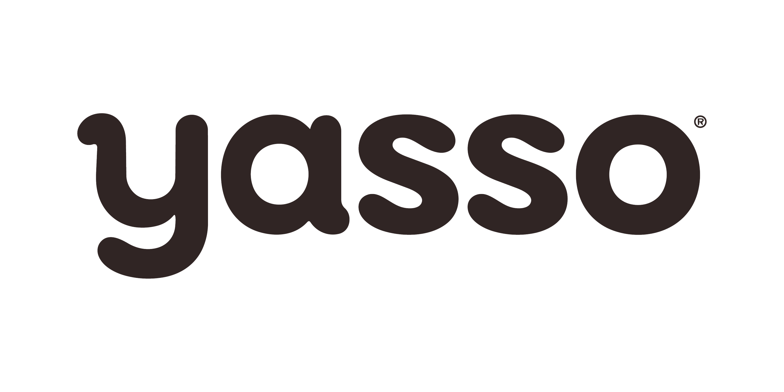 Yasso logo in black text with stylized rounded font.