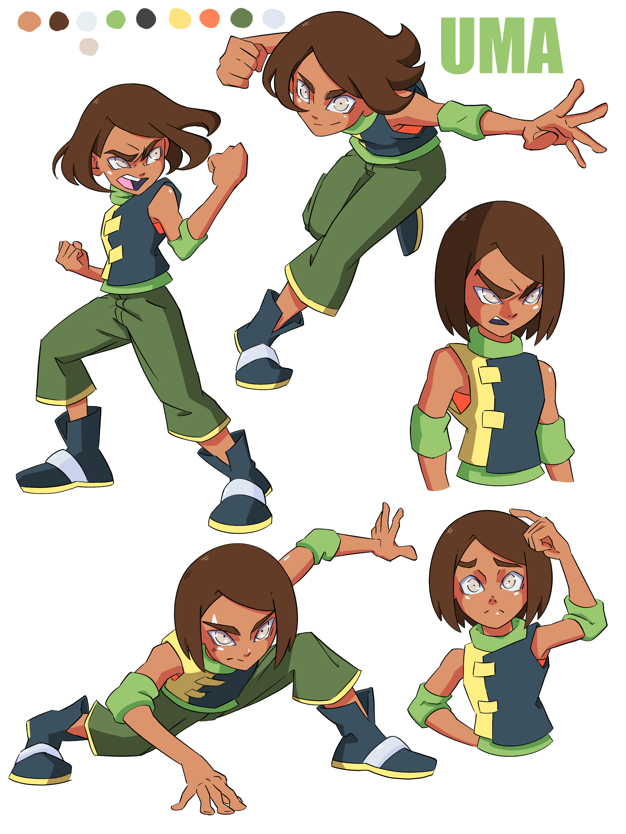 Uma Pose Sheet (2023)