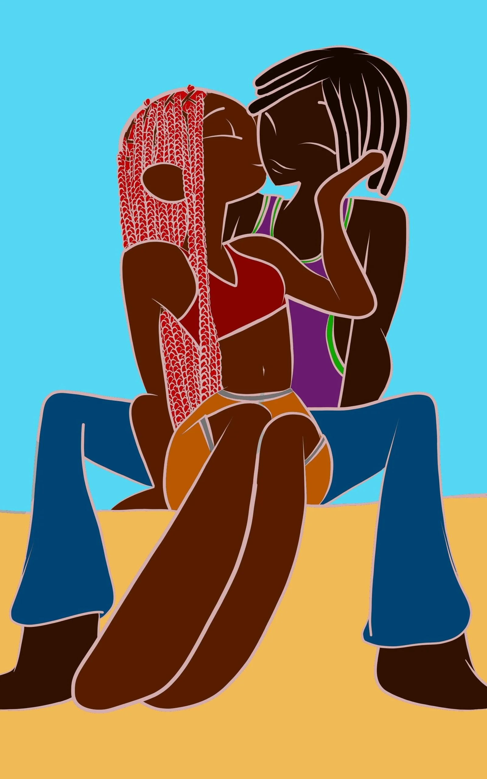 Nera and Dante from the first book in the Love in the Wild series