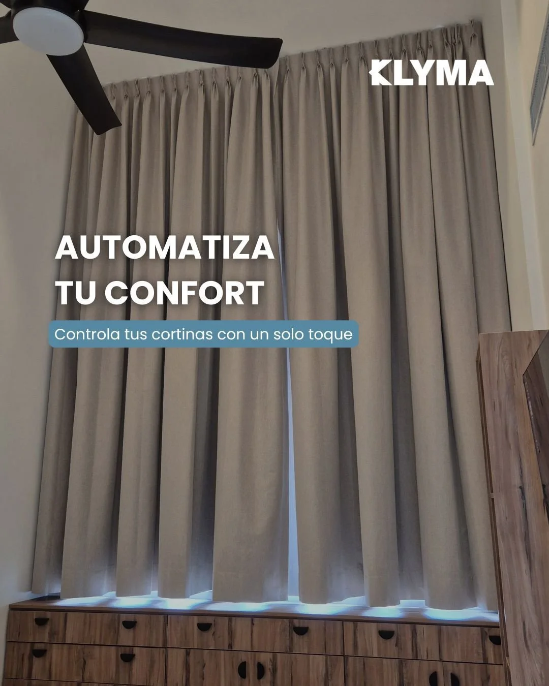 La comodidad evoluciona&hellip; y tu hogar tambi&eacute;n.

Con nuestras cortinas automatizadas , controlas la luz, la privacidad y el ambiente sin moverte.

✔️ Tecnolog&iacute;a inteligente
✔️ Dise&ntilde;o moderno
✔️ Confort total

Convierte tu esp