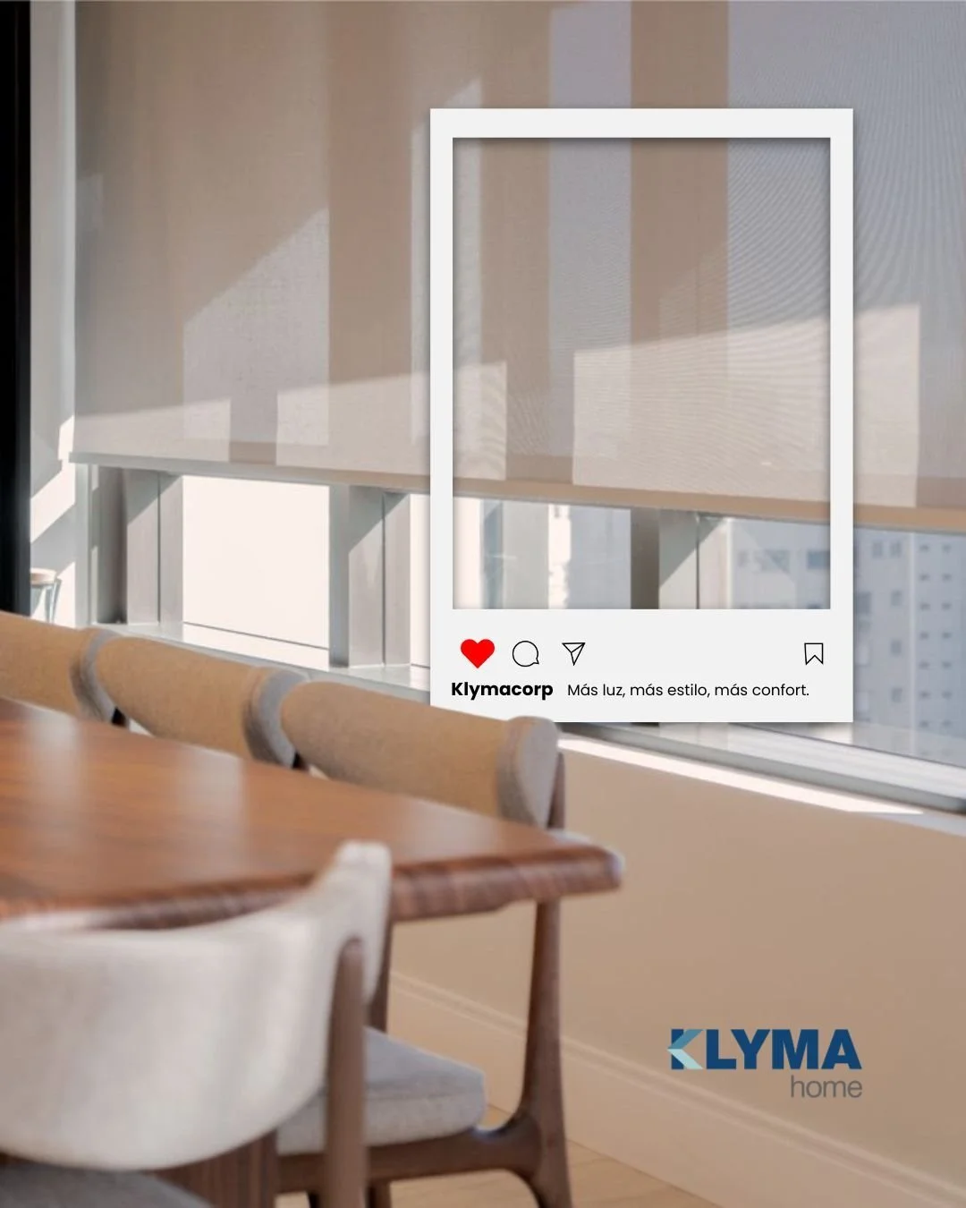 Tu sala no solo se ve bien&hellip; se siente mejor. ✨

Con nuestras cortinas KLYMA , logras el equilibrio perfecto entre luz natural, privacidad y dise&ntilde;o.

✔️ Ambientes m&aacute;s acogedores
✔️ Control de iluminaci&oacute;n
✔️ Estilo que trans