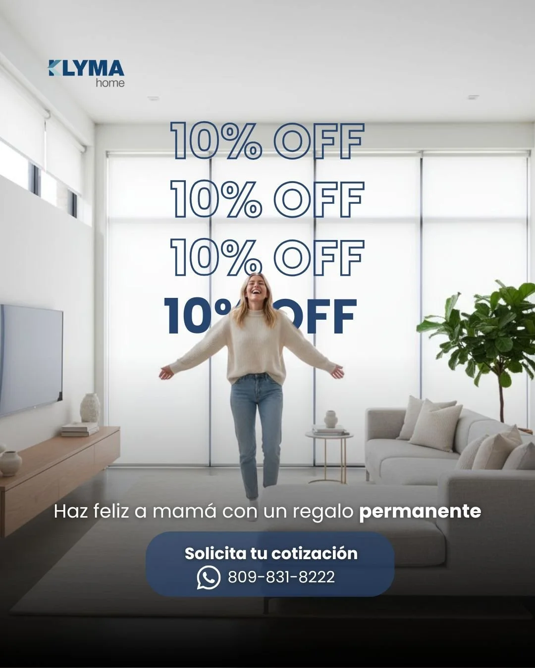 Las flores se marchitan&hellip; el confort de mam&aacute; no. 🤍

Este D&iacute;a de las Madres, reg&aacute;lale un espacio m&aacute;s fresco, elegante y funcional para disfrutar todos los d&iacute;as.

Con nuestras cortinas, persianas y soluciones i