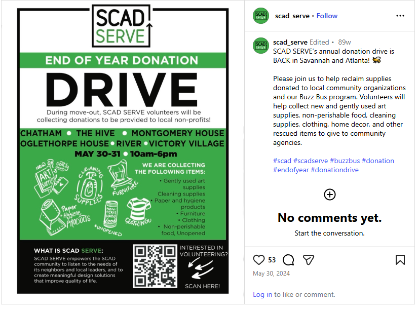Donation Drive Information