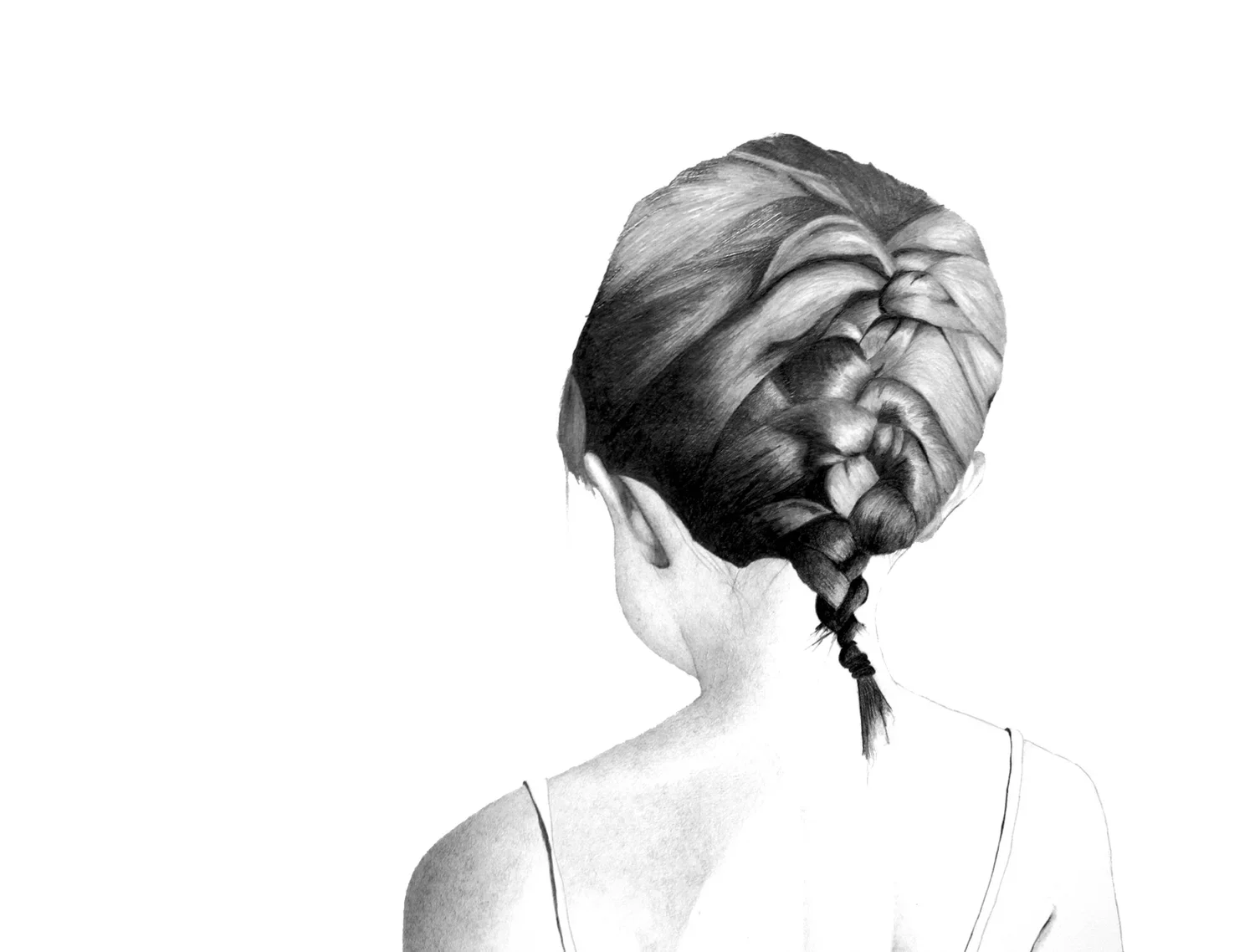 Dane (Detail Crop), Graphite on paper