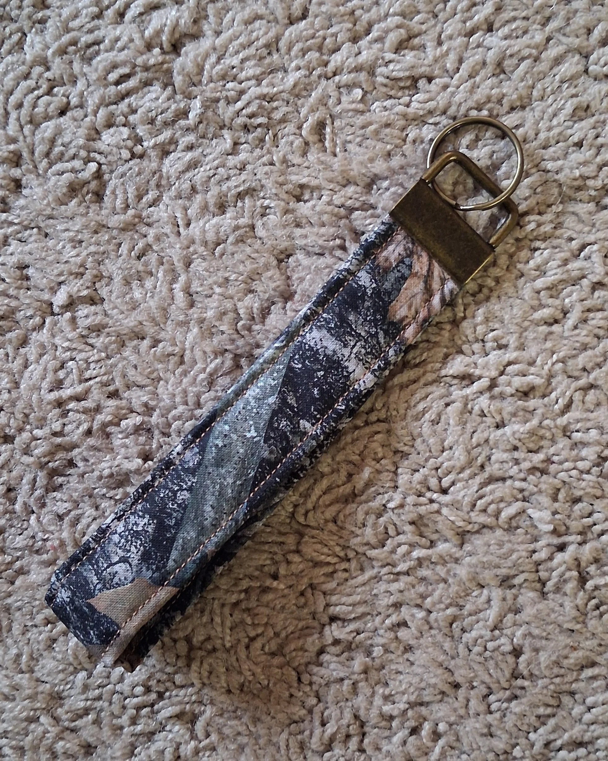 Regular Camo Print Keychain Wristlet