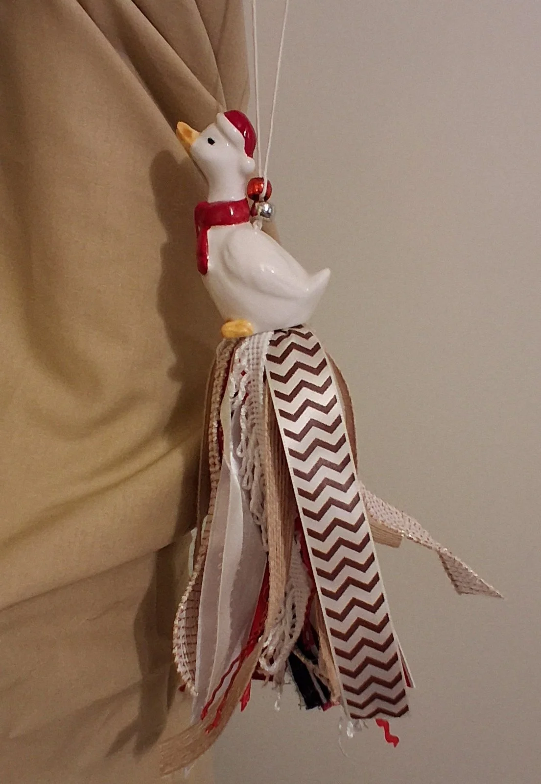 Christmas Goose With Red Scarf