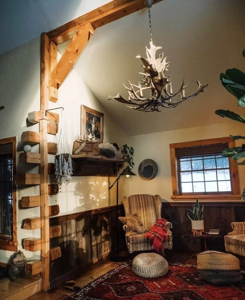 The reading nook, warmed by afternoon light.