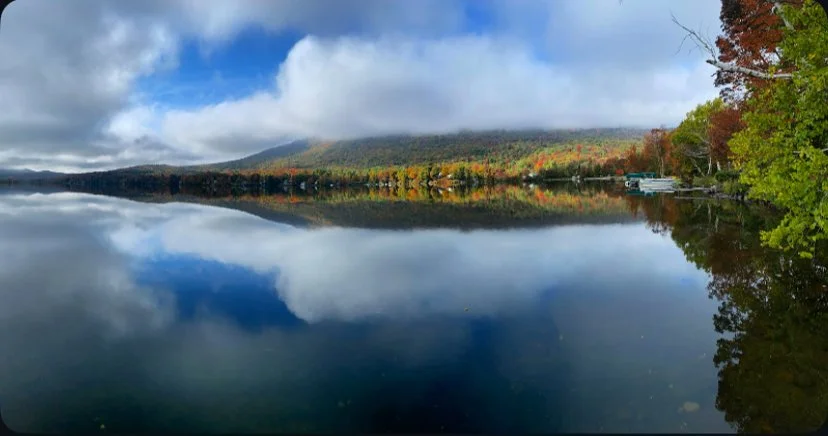 The lake, keeping its own quiet record.
