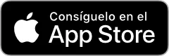 Venta de la aplicación en la App Store con logo de Apple y texto en español.